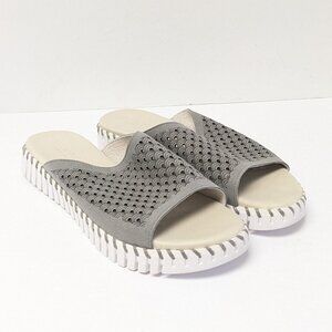 Isle of Jacobsen Tulip1375 Slide Sandals, Grey, Women's 41 EU (US 11)